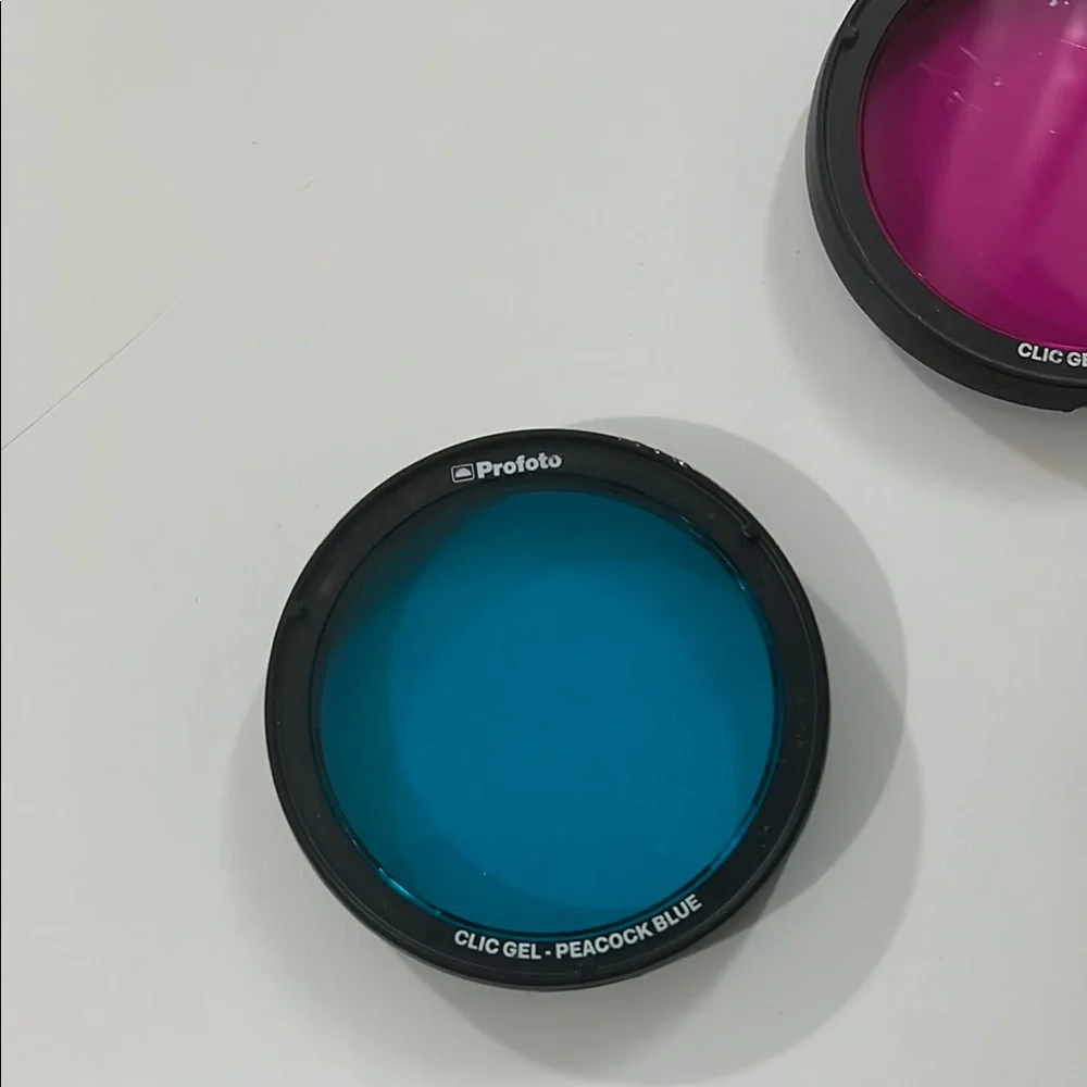 Used Profoto ocf Color Gel Filter Set - Pink, Blue, Yellow